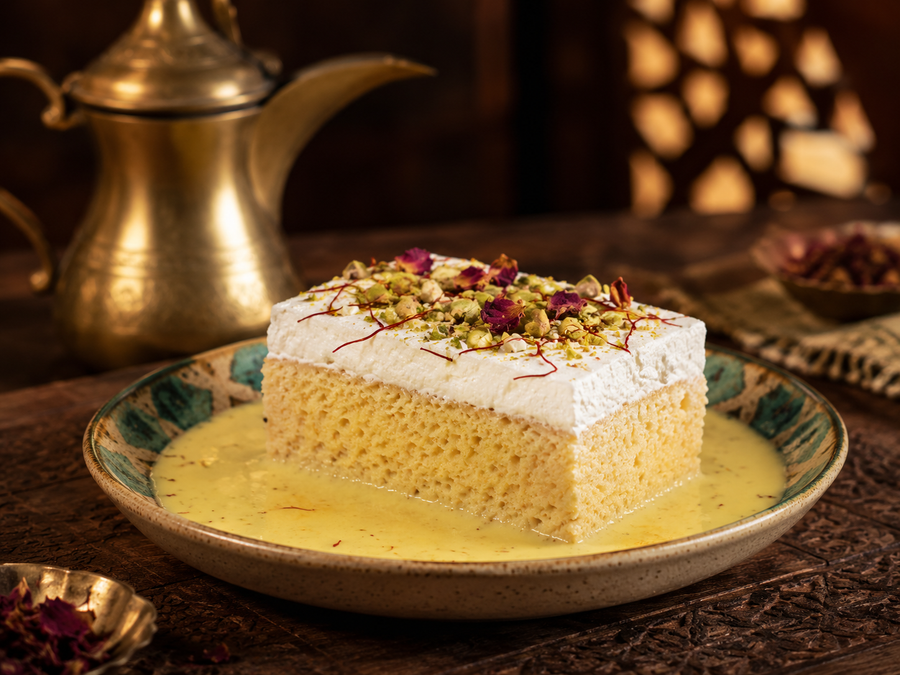 Saffron Milk Cake