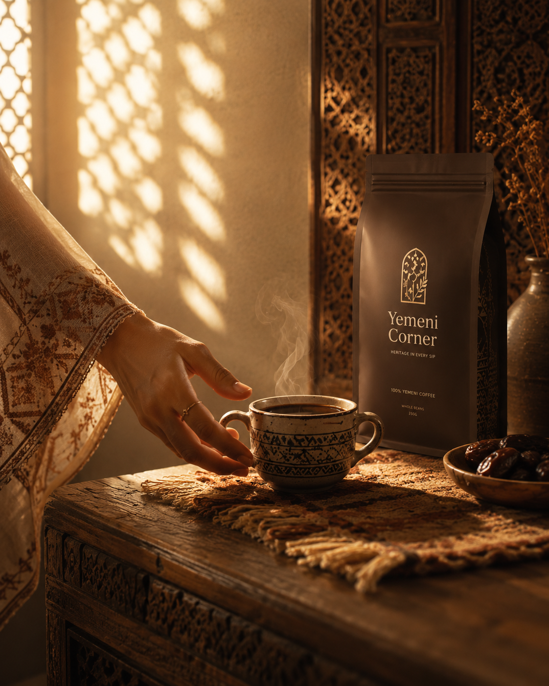 Yemeni Corner Signature Blend whole bean coffee bag